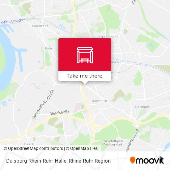 Duisburg Rhein-Ruhr-Halle map