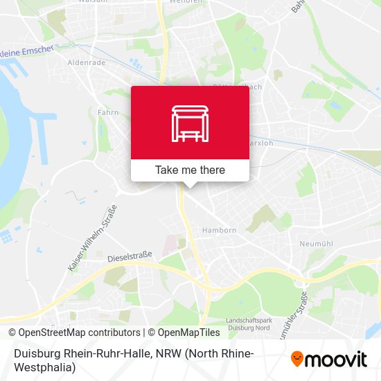 Duisburg Rhein-Ruhr-Halle map