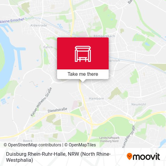 Duisburg Rhein-Ruhr-Halle map