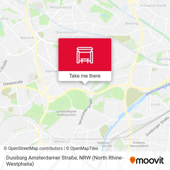 Карта Duisburg Amsterdamer Straße