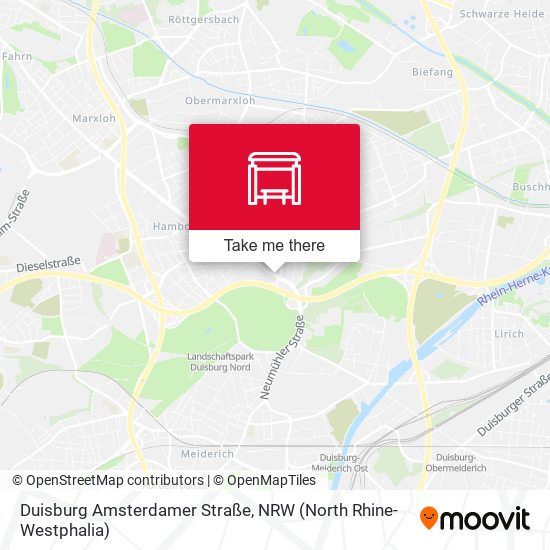 Duisburg Amsterdamer Straße map