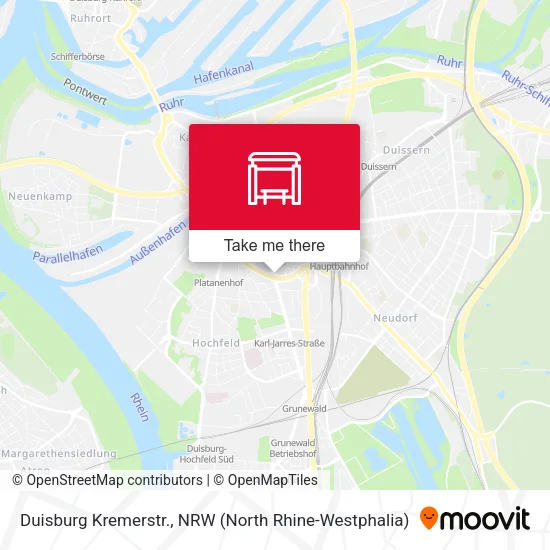 Карта Duisburg Kremerstr.
