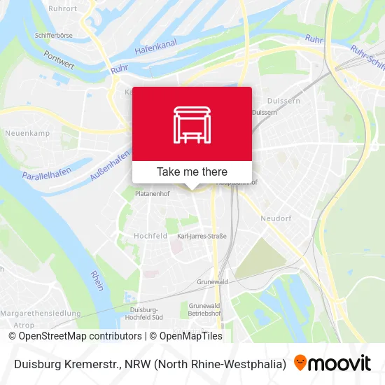 Карта Duisburg Kremerstr.