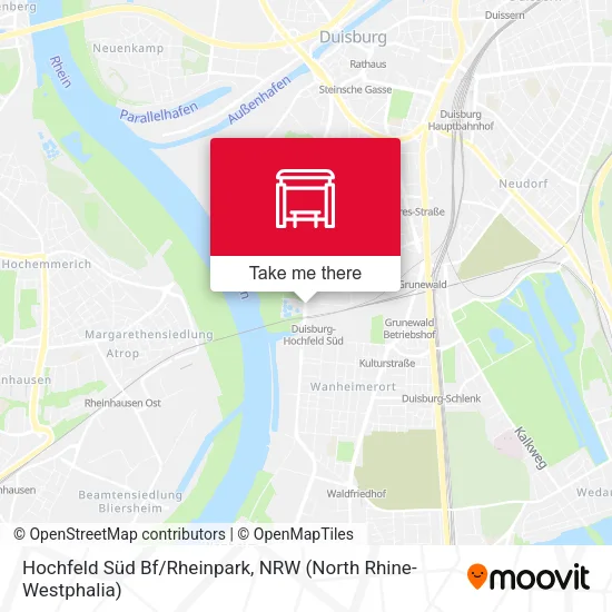 Карта Hochfeld Süd Bf/Rheinpark