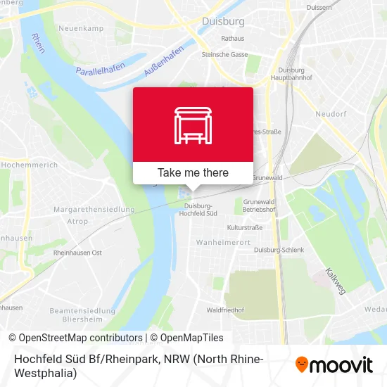 Карта Hochfeld Süd Bf/Rheinpark