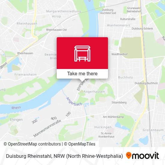 Duisburg Rheinstahl map