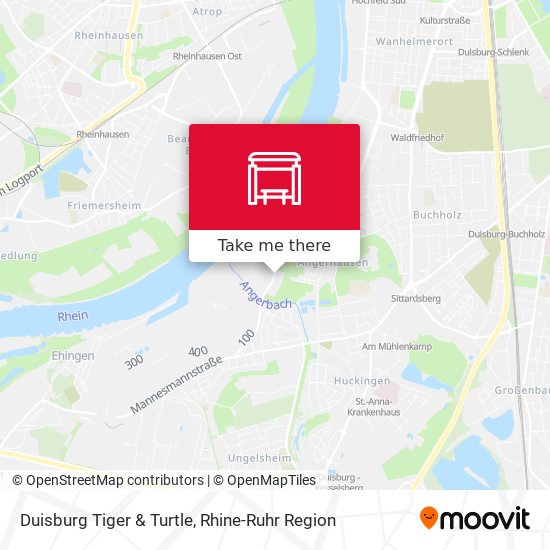 Duisburg Tiger & Turtle map