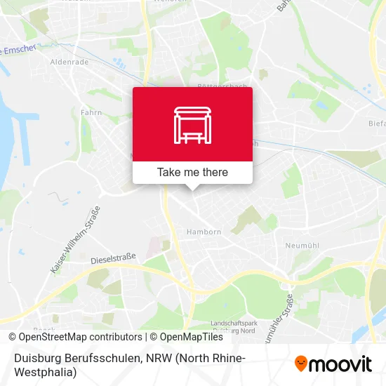 Карта Duisburg Berufsschulen