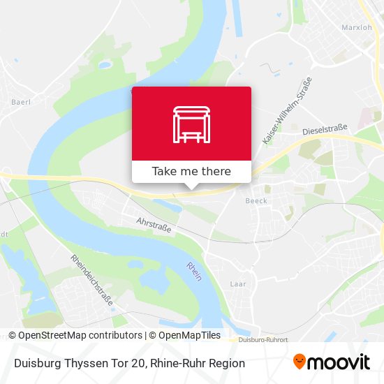Duisburg Thyssen Tor 20 map
