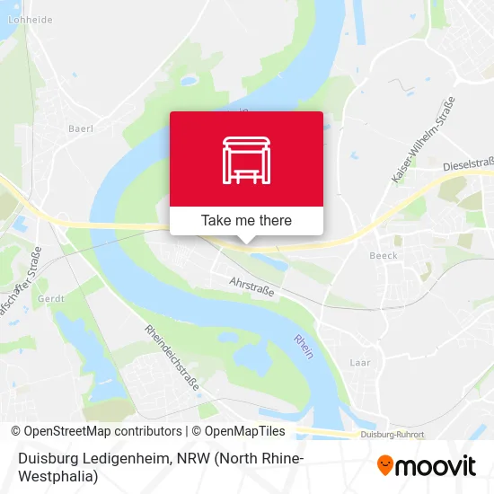 Duisburg Ledigenheim map