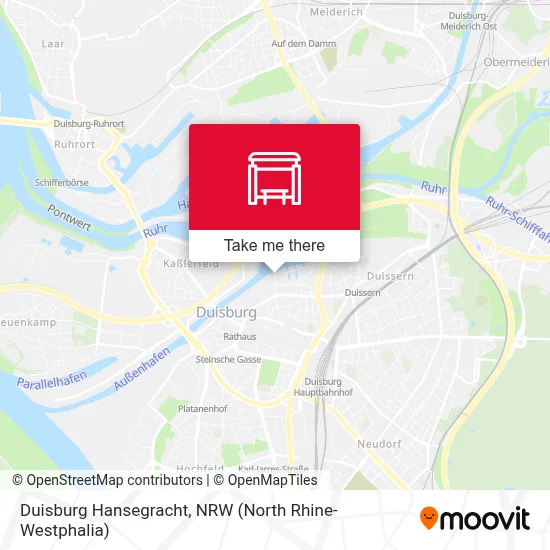 Duisburg Hansegracht map