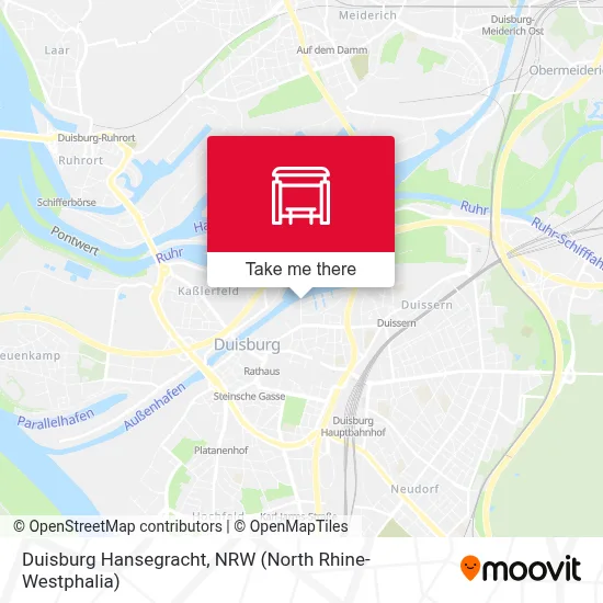 Duisburg Hansegracht map