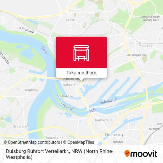 Карта Duisburg Ruhrort Verteilerkr.