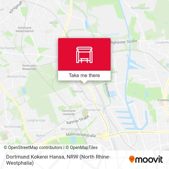 Dortmund Kokerei Hansa map