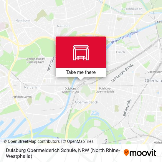 Duisburg Obermeiderich Schule map
