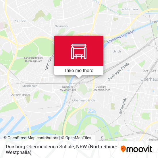 Duisburg Obermeiderich Schule map