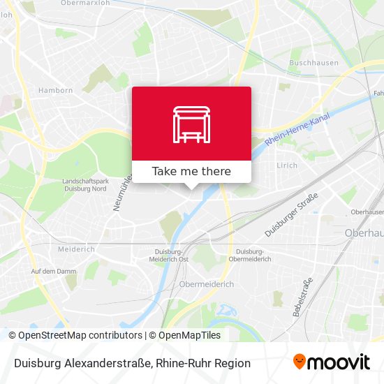 Duisburg Alexanderstraße map