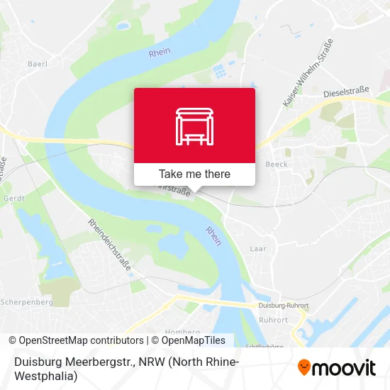 Карта Duisburg Meerbergstr.