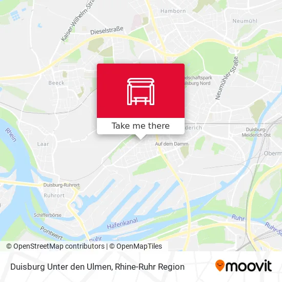 Карта Duisburg Unter den Ulmen