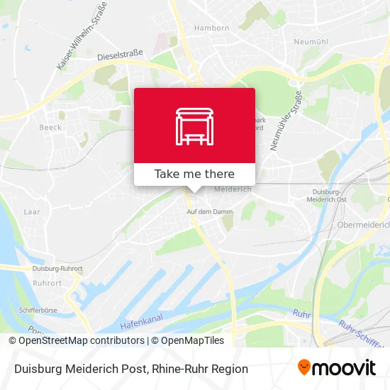 Карта Duisburg Meiderich Post