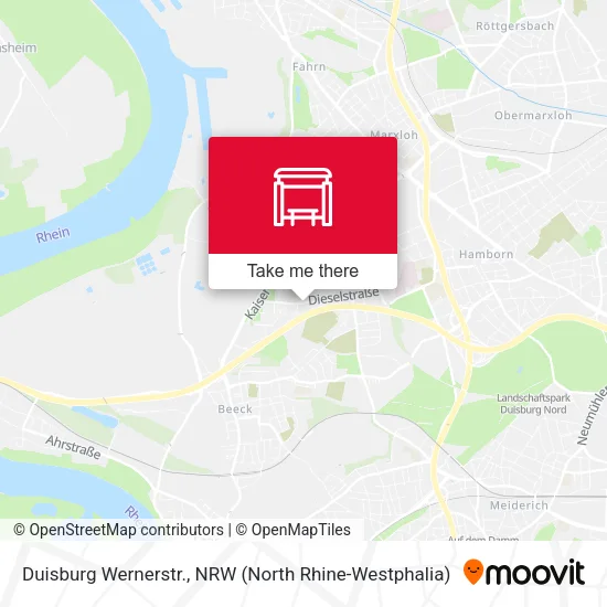 Карта Duisburg Wernerstr.