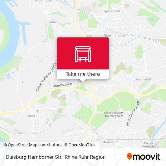 Duisburg Hamborner Str. map