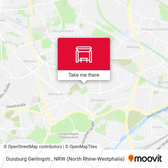 Карта Duisburg Gerlingstr.