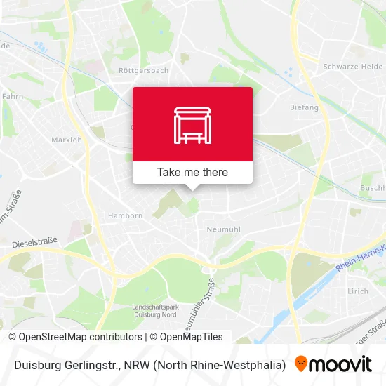 Карта Duisburg Gerlingstr.