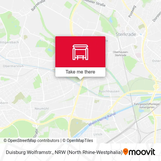 Карта Duisburg Wolframstr.