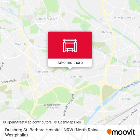 Duisburg St. Barbara Hospital map
