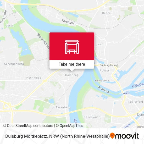 Duisburg Moltkeplatz map