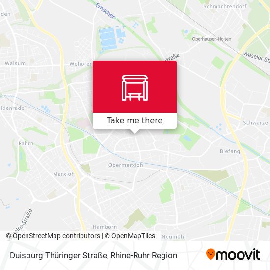 Duisburg Thüringer Straße map