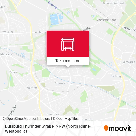 Карта Duisburg Thüringer Straße