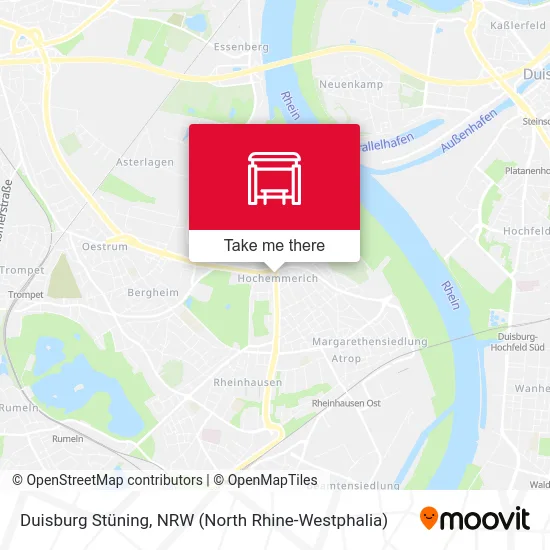 Duisburg Stüning map