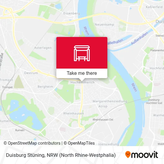 Duisburg Stüning map