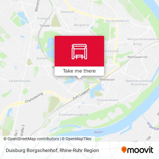 Duisburg Borgschenhof map