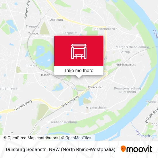 Карта Duisburg Sedanstr.