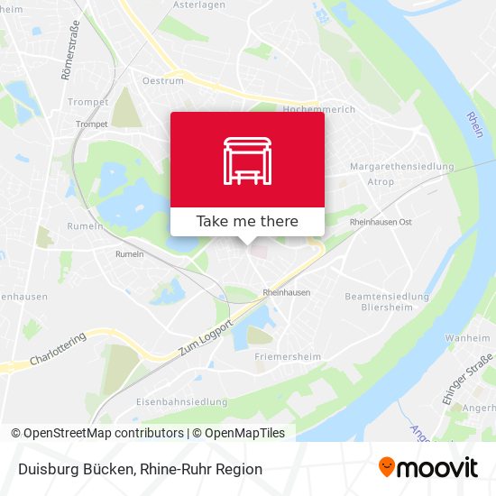 Duisburg Bücken map