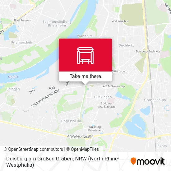 Карта Duisburg am Großen Graben