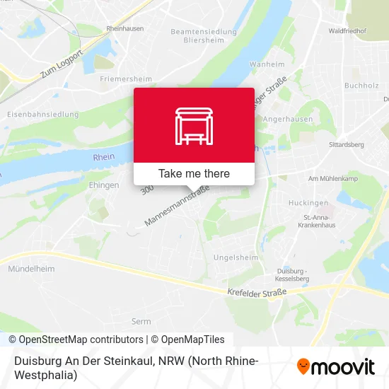 Карта Duisburg An Der Steinkaul