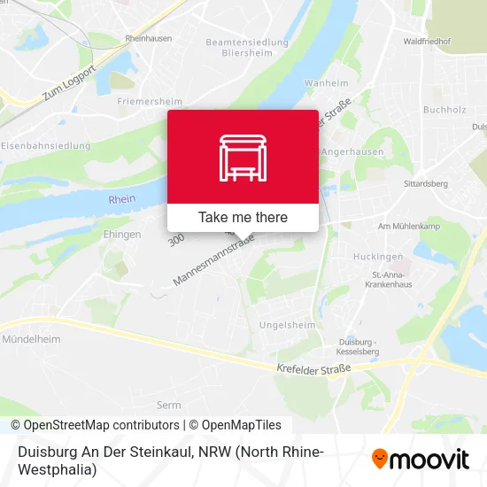 Карта Duisburg An Der Steinkaul