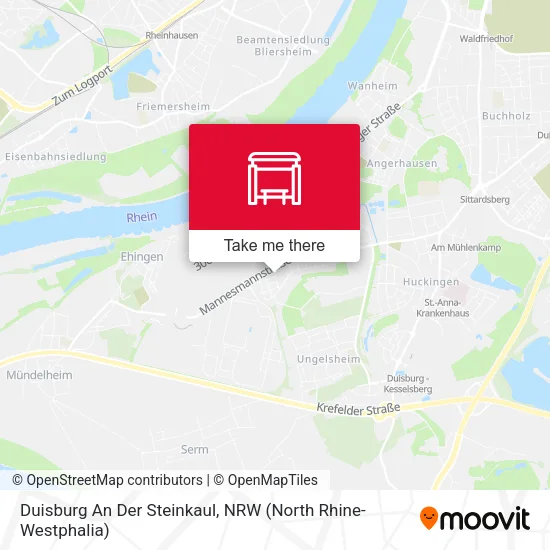 Карта Duisburg An Der Steinkaul