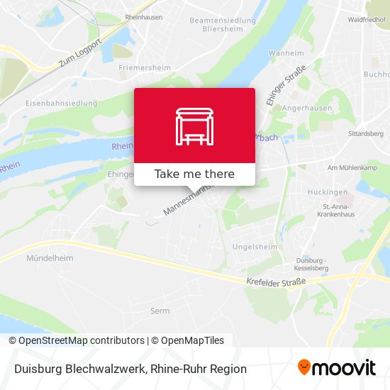 Duisburg Blechwalzwerk map