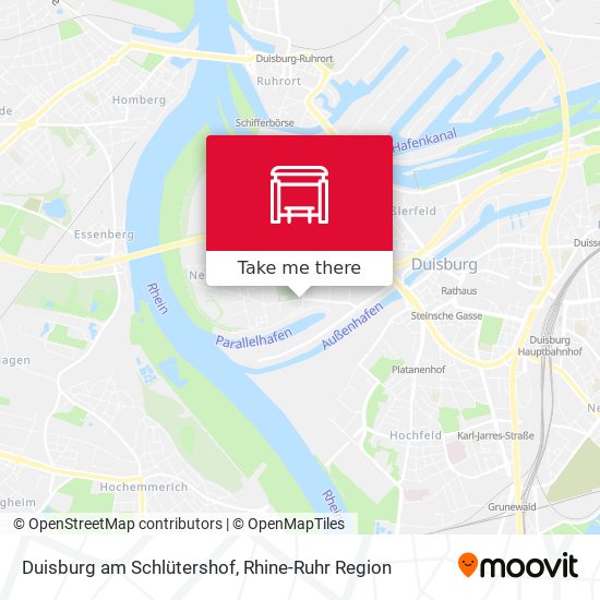 Duisburg am Schlütershof map