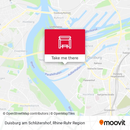 Duisburg am Schlütershof map