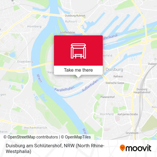 Duisburg am Schlütershof map
