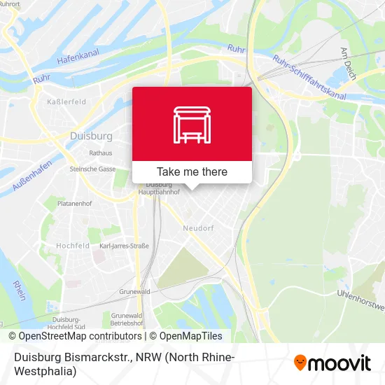 Карта Duisburg Bismarckstr.