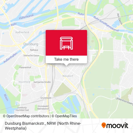 Карта Duisburg Bismarckstr.