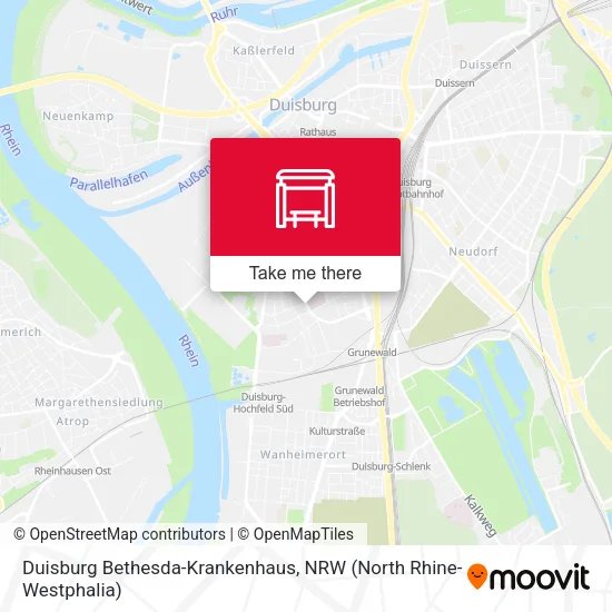 Карта Duisburg Bethesda-Krankenhaus