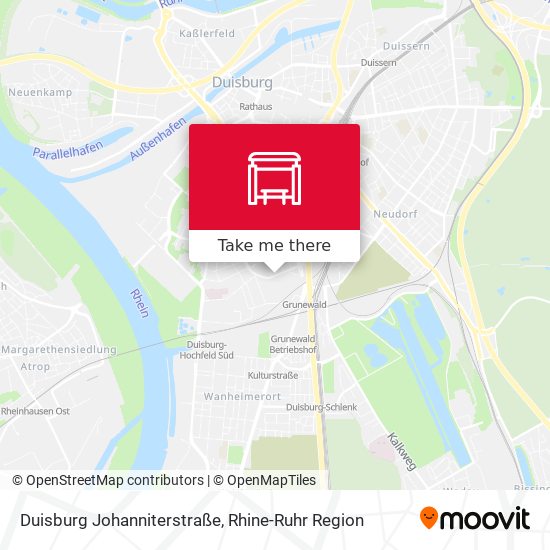 Duisburg Johanniterstraße map